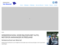 Website van Verkeersschool Van Moorsel 