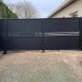 Moderne dichte poort aluminium