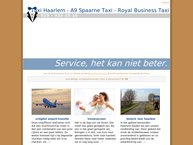 Website van Taxi Centrale Van Haarlem 