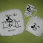 Geboorteservies / Babyservies met geboortekaartje