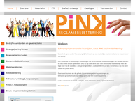 Website van Pink Reclamebelettering 