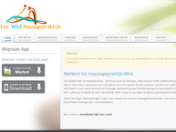 Website van Massagepraktijk E. Wild 