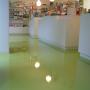 Groene epoxy gietvloer