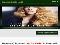 Website van Kapsalon OP de Markt 