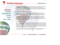 Website van Red Balloon 