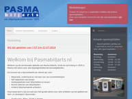 Website van Pasma Biljarts 