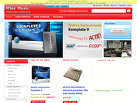 Website van Mtec Music 