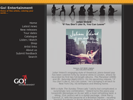 Website van Go Entertainment 
