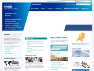 Website van KPMG - Groningen 