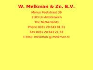 W. Melkman & Zoon Bv