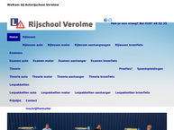 Website van Autorijschool Verolme 