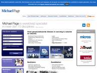 Website van Michael Page International (Nederland) 