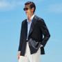 Precision-tailored blazers in timeless colors enhance every part of a man’s wardrobe.