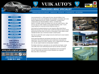 Website van Vuik Auto's 
