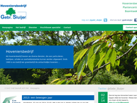 Website van V.O.F. Gebr. Sluijer Hoveniersbedrijf/Boomkwekerij 