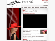 Website van Jane's Hats 