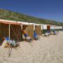 Strandhuisjes op het strand