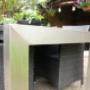RVS tafel met granieten blad