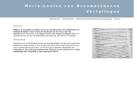 Marie-Louise van Brouwershaven Vertalingen