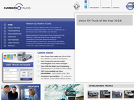 Website van Harbers Trucks Apeldoorn 