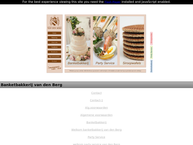 Website van Banketbakkerij-Tearoom Van den Berg 