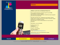 Website van Drukkerij Primair Bv 
