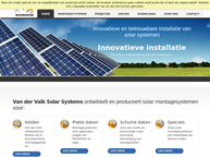 Website van Van der Valk Systemen Bv 