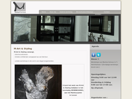 Website van M-art & Styling 