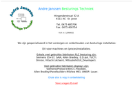 Website van André Janssen Besturings Techniek 