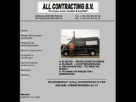 Website van All Contracting Bv 