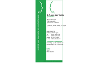 B F van der Velde, psychiater - psychoanalyticus