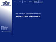 Website van Electro Care Teklenburg 