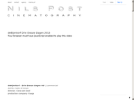 Website van Nils Post Cinematography 