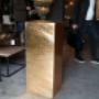 hardsteenzuil chroom goud