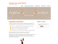 Website van Organise & More 