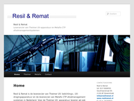 Website van Resil & Remat Vof 
