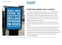 Website van FRANK Art Direction & Concept 