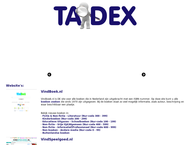 Website van Tadex 