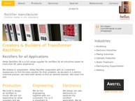 Website van Hellas Rectifiers Bv 