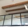 Glas in lood in balustrade, Amsterdam
