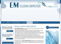 Website van EM Clean Service 