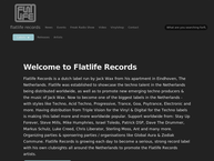 Website van Flatlife Records 