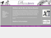 Website van Derma Beauty 