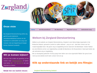 Website van Zorgland Dienstverlening 