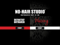 Website van No Hair Studio's Nederland B.v. 
