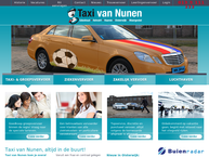 Website van Taxibedrijf Jan Van Nunen B.v. 