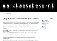 Website van Marckaekebeke.nl 