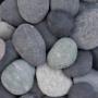 Beach pebbles zwart