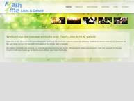 Website van Flash Line Licht & Geluidstechniek 