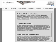 Website van Bak & Bakker C.s. Journalisten 